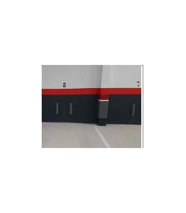 Tope de aparcamiento de pared de PVC de 500x120x65, TT-022, TopTop