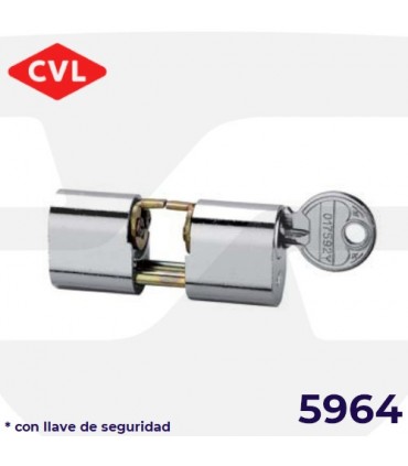 CILINDRO PERFIL OVALADO 5964 con llave de seguridad, CVL