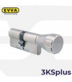 Cilindro Alta seguridad 3KSplus con Pomo,5 llaves, EVVA