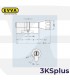 Cilindro Alta seguridad 3KSplus con Pomo,5 llaves, EVVA