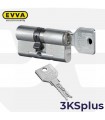 Cilindro Alta seguridad 3KSplus,5 llaves, EVVA