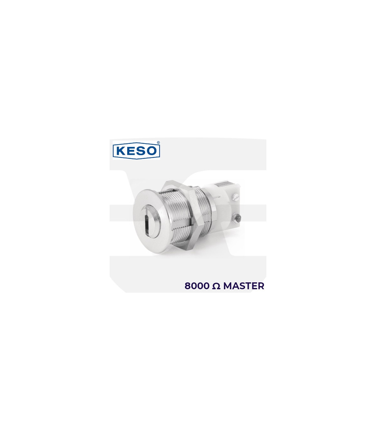 Cilindro Switch KESO 8000 Ω2 MASTER, Cromo - Ferresegur keso llaves Cuello  extra largo, 14 mm. 1.CILINDRO NIQUELADO Diámetro 23.2 mm. Giro 360º