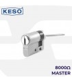 Cilindro Alta Seguridad Antipánico 8000 Ω2 Master, Cromo,KESO
