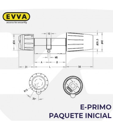 Paquete inicial e-primo Air P.Suizo, EVVA