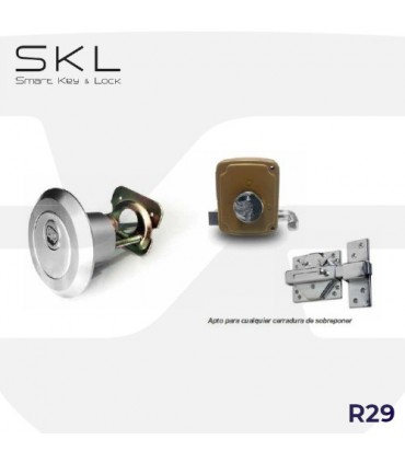 Cilindro electrónico R29 Sistema IS, sin bateria. SKL
