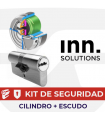 Kit alta seguridad Inn, Cilindro Key Smart, Vds Bz+ con escudo Pro Slippery, INN