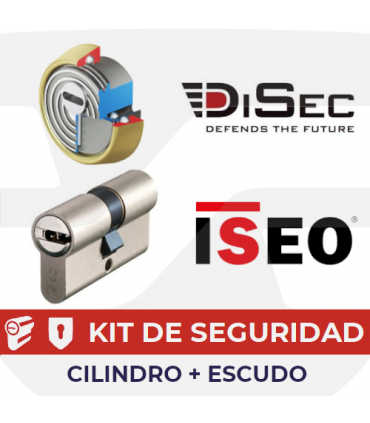 Kit Cilindro R9PLUS con escudo BD280MR, ISEO Disec