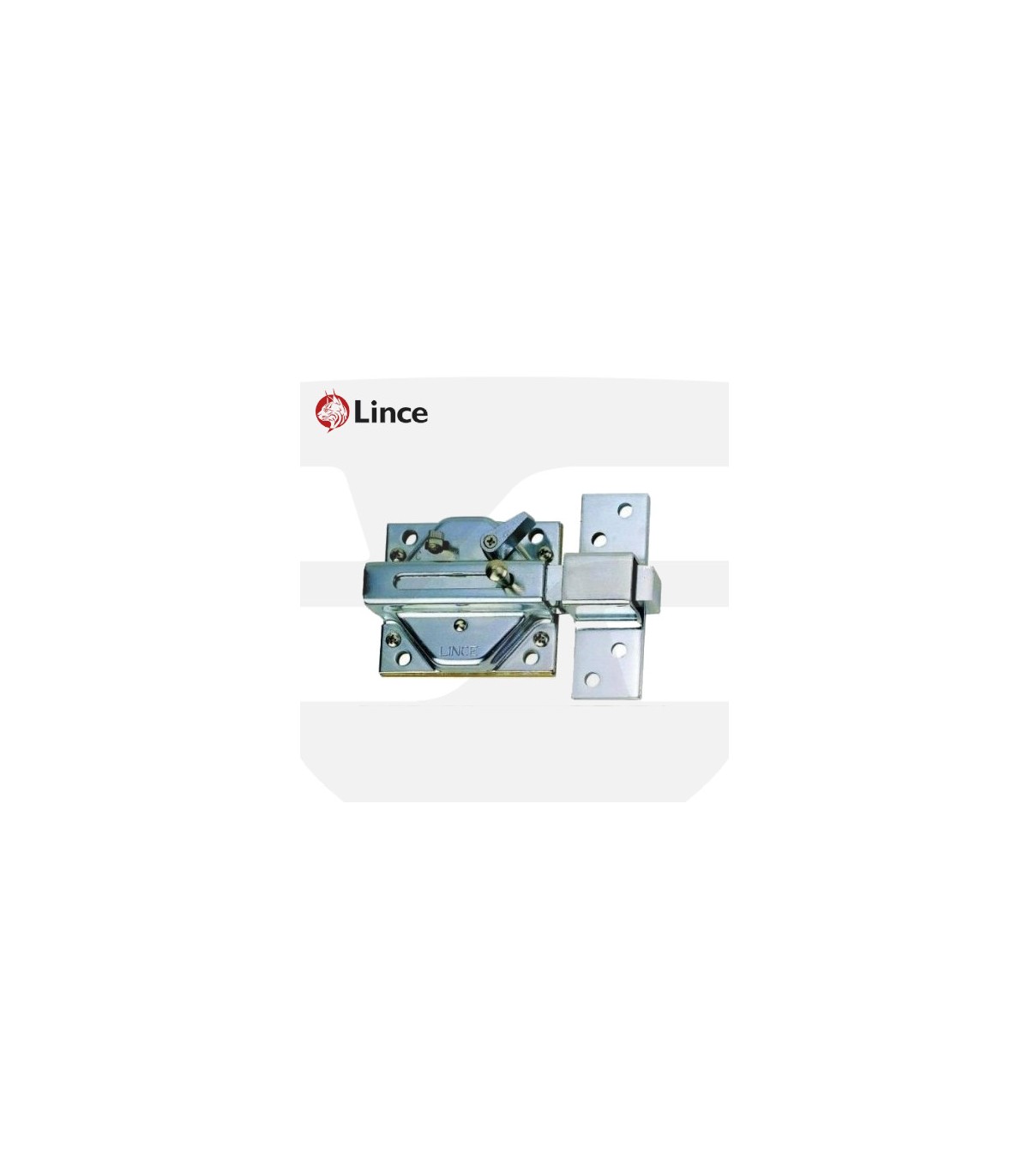 Cerrojo máxima seguridad con alarma marca Lince modelo 7930 cromado