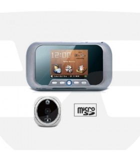 Mirilla Digital tactil con sensor movimiento, OM01 PIR,Micro SD