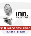 Kit alta seguridad Inn, Cilindro Key Smart, Vds Bz+ con escudo Basic+ Slippery, INN