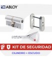 Kit Cilindro Alta seguridad Protec 2 con Escudo estrecho, Abloy