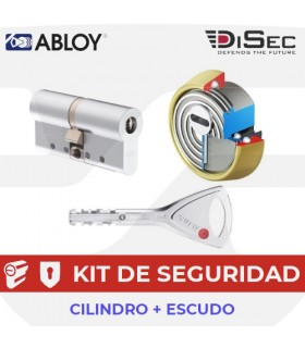 Kit Cilindro Alta seguridad Protec 2 con Escudo Rok , Abloy/Disec