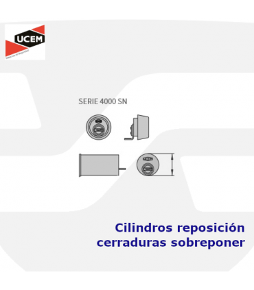 Cilindros reposición cerraduras sobreponer de seguridad serie 4000SN de Ucem