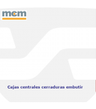 CAJA CENTRAL CERRADURAS ALTA SEGURIDAD EMBUTIR 3,5 PUNTOS, MCM Ucem/MCM ...