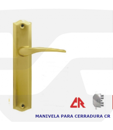 Manivela con placa para cerraduras CR