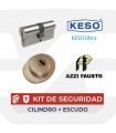 Kit Cilindro KESO 8000 Ω2 Ultra + Escudo Azzi Premium roscado
