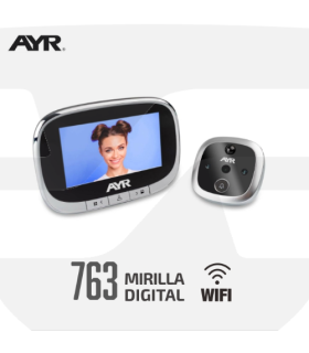 Mirilla Digital AYR 763 - WiFi con Sensor y Timbre