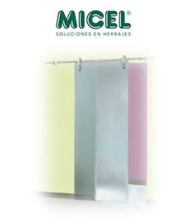 Kit puertas corredera cristal y madera , Micel