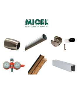 Accesorios puertas corredera cristal y madera , Micel