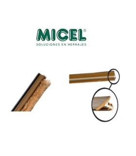 Polipelo y junta de marco puertas corredera cristal y madera , Micel