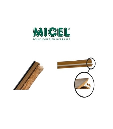 Polipelo y junta de marco puertas corredera cristal y madera , Micel