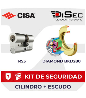 Kit Cilindro RS5 + Diamond BKD280, Cisa, Disec