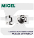 Cerradura sobreponer muebles con hebilla, Micel