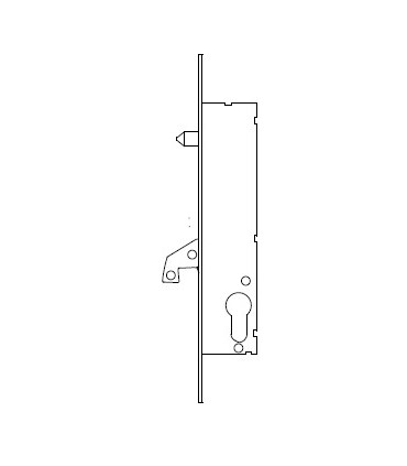 Cerradura embutir metalica  Serie 2240BE, Tesa