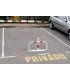 Barrera de parking robusta AL roja/blanca, TT-020, TopTop