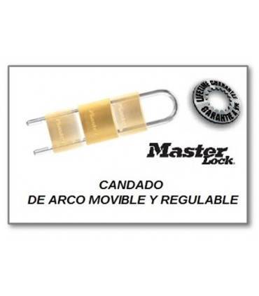 CANDADO DE ARCO MOVIBLE Y REGULABLE, Master Lock  