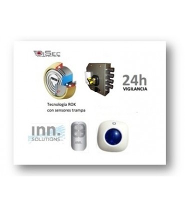 Kit de detección anticipada cerraduras sobreponer para puerta de vivienda, Inn Solutions