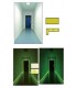 Marcajes para puertas adhesivos fotoluminiscentes,