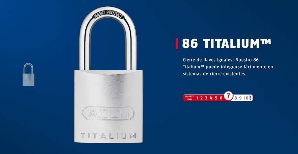 abus candado 86ti titalium