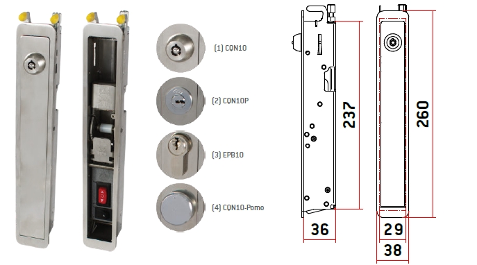 SAG CAJA DESBLOQUEO ELECTROFRENO CQN10
