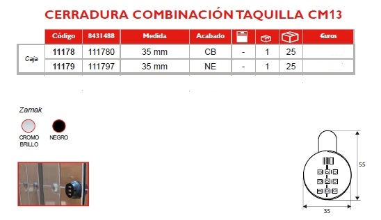 CERRADURAS/micel/MICEL CERRADURA TAQUILLA COMBINACION