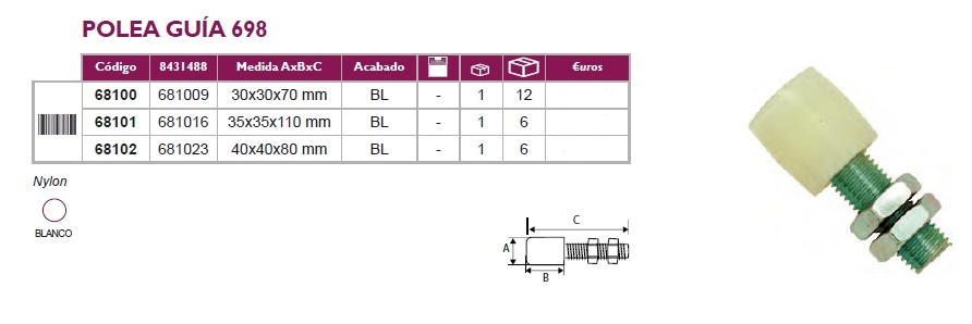 micel kit puertas correderas cristal accesorios