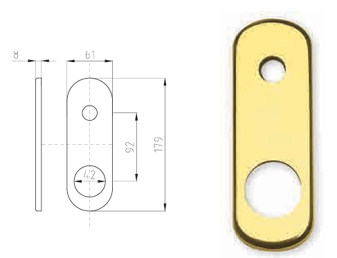 dierre placa exterior escudo