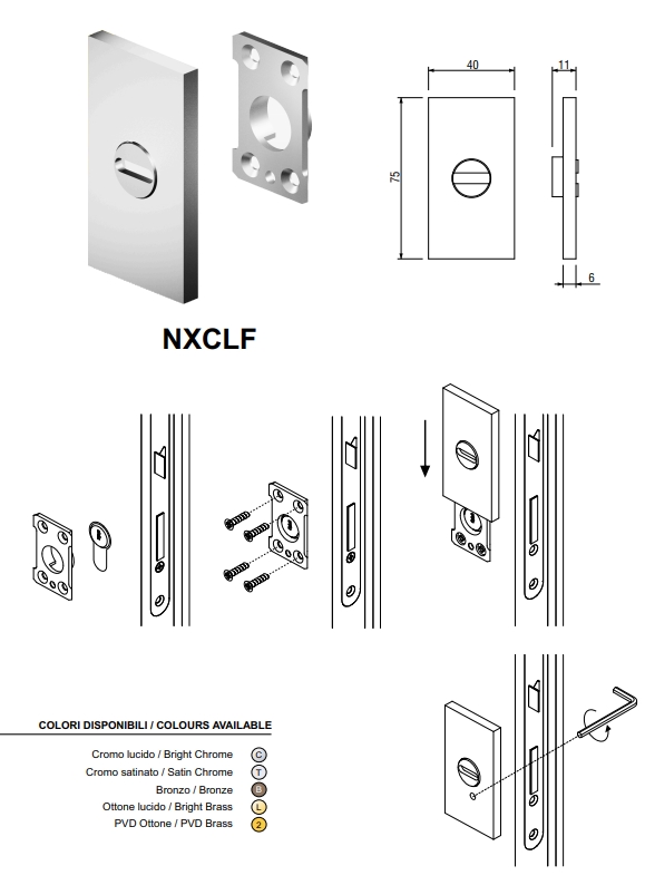 Escudo protector rectangular DISEC New Line, NXCLF