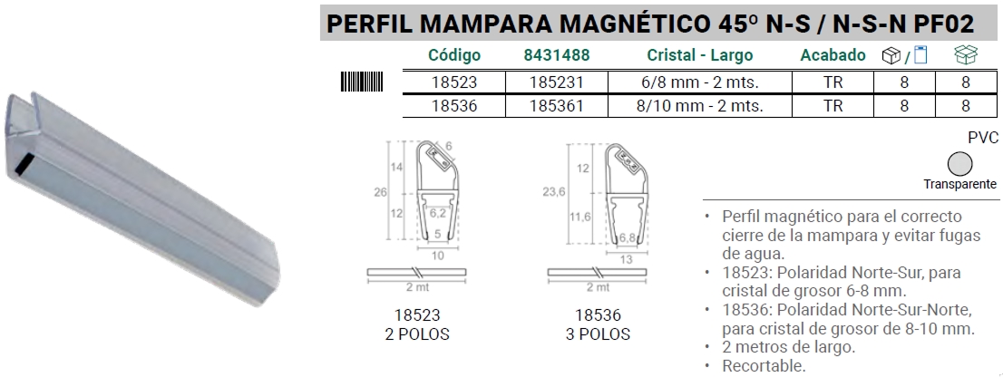 PF02 Perfil Magnético 45º N-S ~ N-S-N