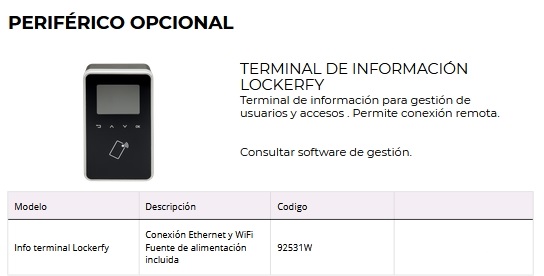 OMNITEC CERRADURA INTELIGENTE TAQUILLAS LOCKERFY