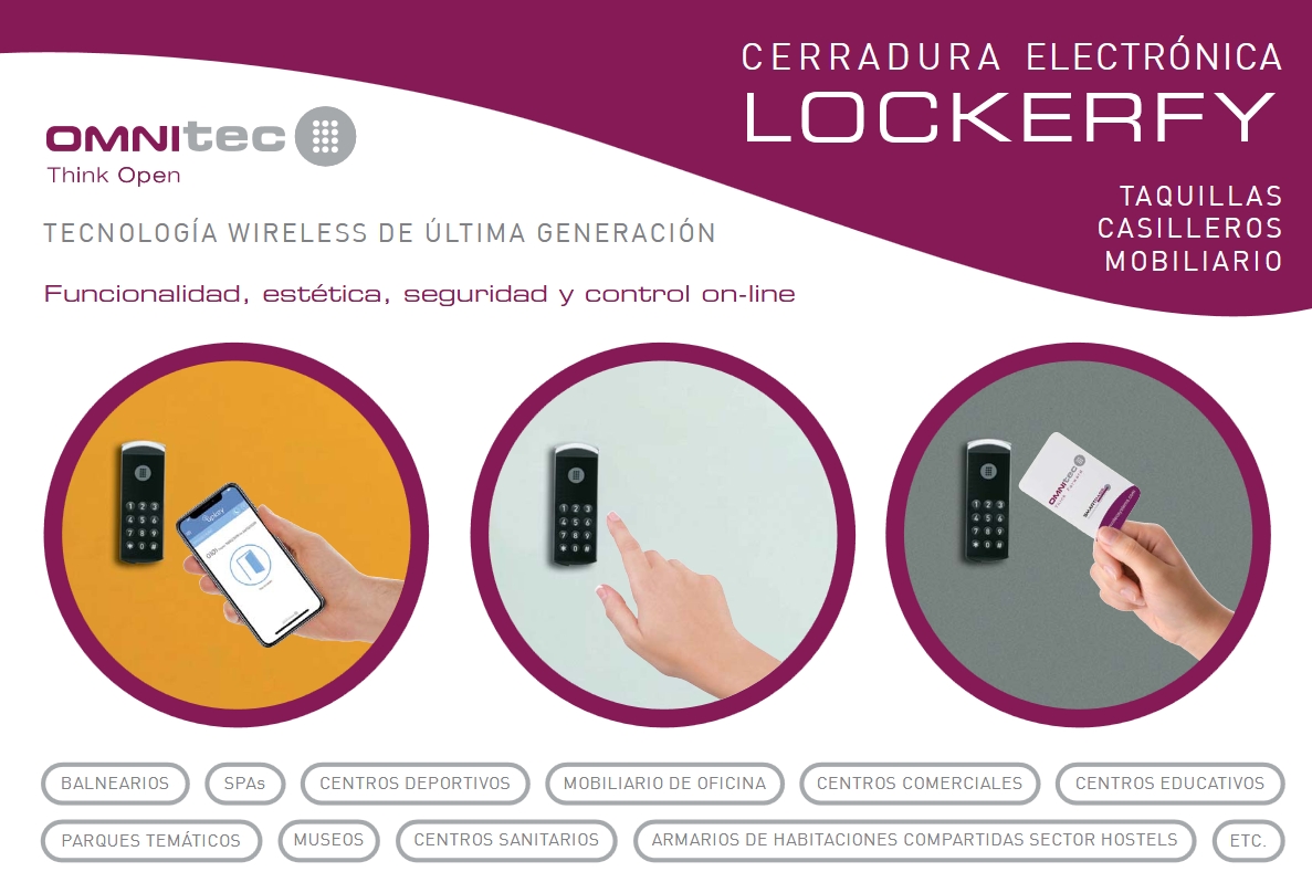 OMNITEC CERRADURA INTELIGENTE TAQUILLAS LOCKERFY