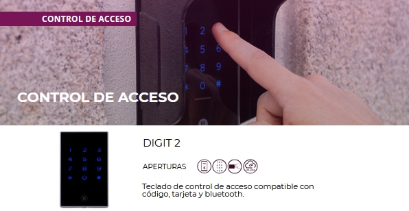 omnitec control acceso teclado DIGIT 2