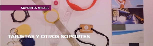 omnitec soportes mifare, tarjetas, llaveros y pulseras